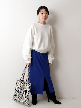 「Uhr（ウーア）のアイテム」を使った、JOURNAL STANDARD 本社スタッフBさん（レディース・160cm）の冬コーディネート