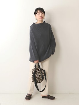 「Mackintosh（マッキントッシュ）のアイテム」を使った、JOURNAL STANDARD 本社スタッフBさん（レディース・160cm）の冬コーディネート