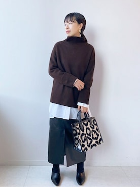 JOURNAL STANDARD 本社スタッフBさん(レディース・160cm)の冬コーディネート