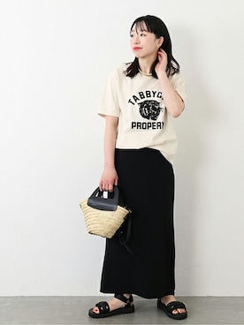 「suicoke（スイコック）のアイテム」を使った、JOURNAL STANDARD 本社スタッフBさん（レディース・157cm）の春コーディネート