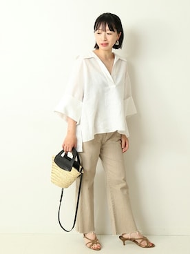 「journal standard L'essage（ジャーナルスタンダードレサージュ）のアイテム」を使った、JOURNAL STANDARD 本社スタッフBさん（レディース・157cm）の春コーディネート