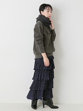 「MIXTA（ミクスタ）のアイテム」を使った、JOURNAL STANDARD 本社スタッフBさん（レディース・157cm）の秋コーディネート