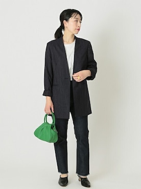 「maison-vincent（メゾンヴァンサン）のアイテム」を使った、JOURNAL STANDARD 本社スタッフBさん（レディース・157cm）の冬コーディネート