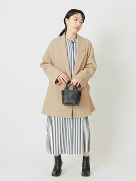 「maison-vincent（メゾンヴァンサン）のアイテム」を使った、JOURNAL STANDARD 本社スタッフBさん（レディース・157cm）の冬コーディネート