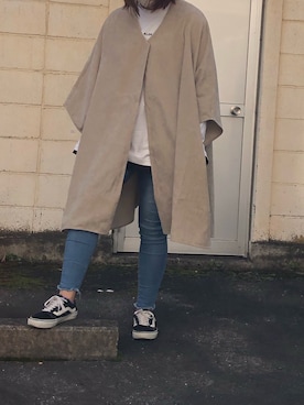 「KLON（クローン）のアイテム（トップス）」を使った、AIKOさん（レディース・162cm）の秋コーディネート