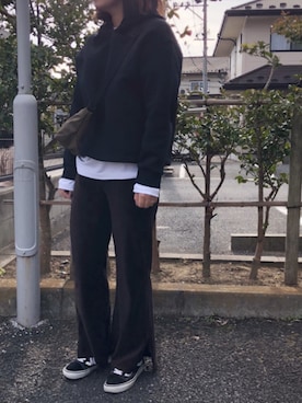 「KLON（クローン）のアイテム（トップス）」を使った、AIKOさん（レディース・162cm）の秋コーディネート