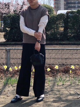 スウェット ブラウン系 を使った 春コーデ のレディース人気ファッションコーディネート Wear