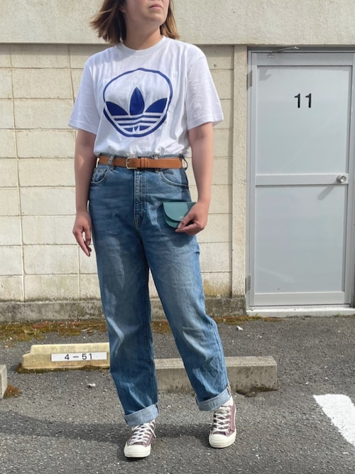 Adidas アディダス のtシャツ カットソーを使った人気ファッションコーディネート Sciaky