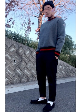 「フレッドペリー」｜「アイテム（その他）」を使った、Ryuさん（メンズ・172cm）の冬コーディネート