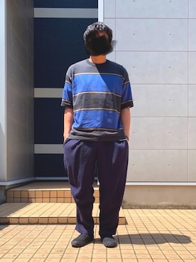 「ユナイテッドアローズ」｜「アイテム（スリッポン）」を使った、Ryuさん（メンズ・172cm）の夏コーディネート