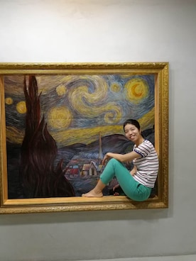 「ZARA（ザラ）のアイテム（その他パンツ、グリーン系）」を使った、sako9さん（レディース・165cm）の冬コーディネート