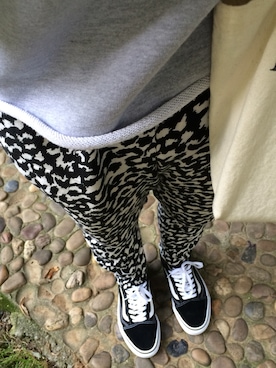 「VANS（バンズ）のアイテム（スニーカー、ブラック系）」を使った、sako9さん（レディース・165cm）の春コーディネート