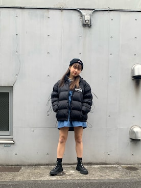 「Ctr1（コントロール）のアイテム（ダウンジャケット/コート）」を使った、fumi さん（レディース・156cm）の冬コーディネート