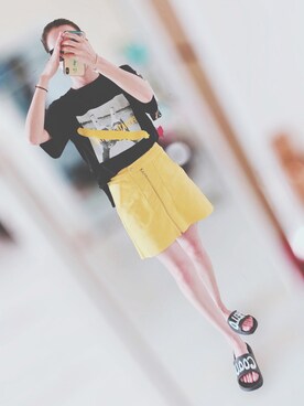 「NAIN（ナイン）のアイテム」を使った、xinさん（レディース・160cm）の夏コーディネート