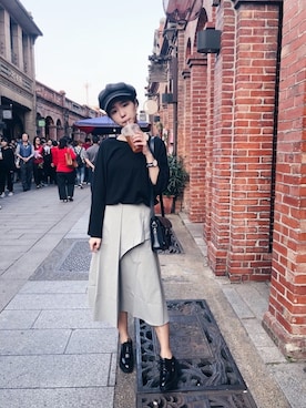 「Daniel Wellington（ダニエルウェリントン）の【Daniel Wellington】NATOストラップ36mm（アナログ腕時計）」を使った、amberliaoootdさん（レディース・162cm）の春コーディネート