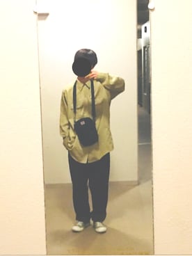 「BEN DAVIS（ベンデイビス）のアイテム（ボディバッグ/ウエストポーチ）」を使った、shota110427さん（メンズ・165cm）の冬コーディネート