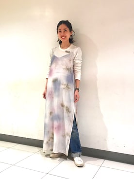 「freada」｜「アイテム（ワンピース/ドレス）」を使った、Kyoko Ozawaさん（レディース・158cm）の春コーディネート