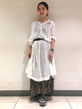 「freada」｜「アイテム（ワンピース/ドレス）」を使った、Kyoko Ozawaさん（レディース・158cm）の夏コーディネート