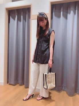 「テチチ(Te chichi)」｜「アイテム（財布/小物）」を使った、sakiさん（レディース・163cm）の夏コーディネート