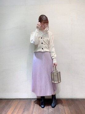 「テチチ(Te chichi)」｜「アイテム（アンサンブル）」を使った、sakiさん（レディース・163cm）の冬コーディネート