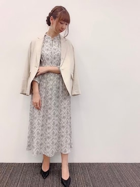 「Te chichi CLASSIC（テチチクラシック）のアイテム（パンプス）」を使った、sakiさん（レディース・163cm）の春コーディネート