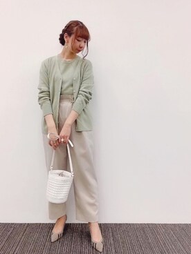「Te chichi（テチチ）のアイテム（アンサンブル）」を使った、sakiさん（レディース・163cm）の春コーディネート