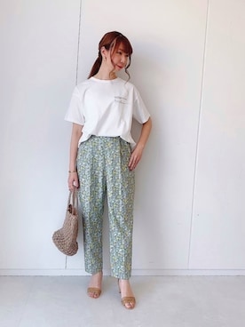 「オンライン限定」｜「アイテム（その他）」を使った、sakiさん（レディース・163cm）の春コーディネート