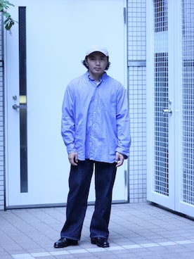 「秋のマイ旬スタイル」｜「アイテム（モカシン/デッキシューズ）」を使った、けんしろうさん（メンズ・163cm）の秋コーディネート