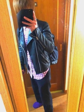 「くつした」｜「アイテム（アクセサリー）」を使った、わにおさん（メンズ・168cm）の冬コーディネート
