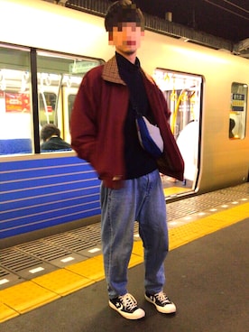 「アイテム（ピアス（両耳用））」を使った、yuseiさん（メンズ・175cm・20代）の秋コーディネート