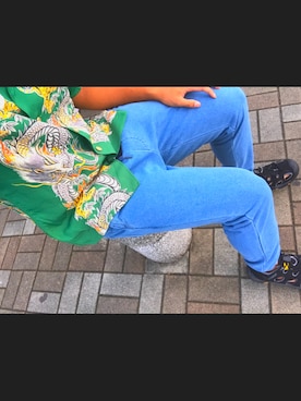 「GTのアイテム」を使った、りゅうぎさん（メンズ・173cm）の夏コーディネート