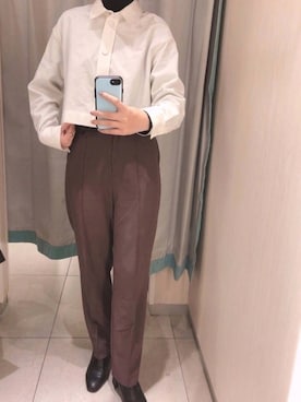 「フォローミー」｜「アイテム（口紅/リップティント/グロス）」を使った、きのこさん（レディース・165cm）の冬コーディネート