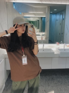 「工装」｜Nikki Taguchiさん（レディース・165cm）の秋コーディネート