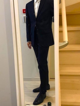 「BLACK LABEL CRESTBRIDGE」｜「アイテム（ジャケット/アウター）」を使った、hazama3さん（メンズ・177cm）の冬コーディネート