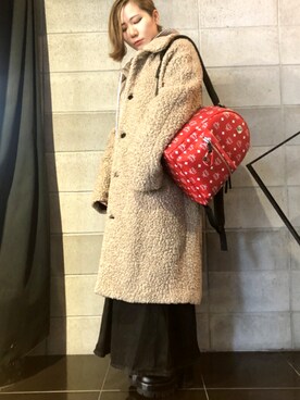 「MSGM（エムエスジーエム）のアイテム（ジャケット/アウター）」を使った、IZUHARA MAYUさん（レディース・155cm）の秋コーディネート