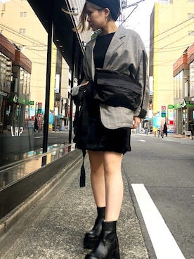 「Chica（チカ）のアイテム」を使った、IZUHARA MAYUさん（レディース・155cm）の冬コーディネート