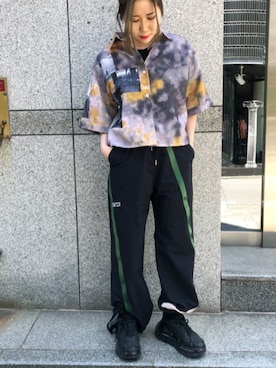 「L.H.P Private Brand（エルエイチピープライベートブランド）のアイテム」を使った、IZUHARA MAYUさん（レディース・155cm）の春コーディネート