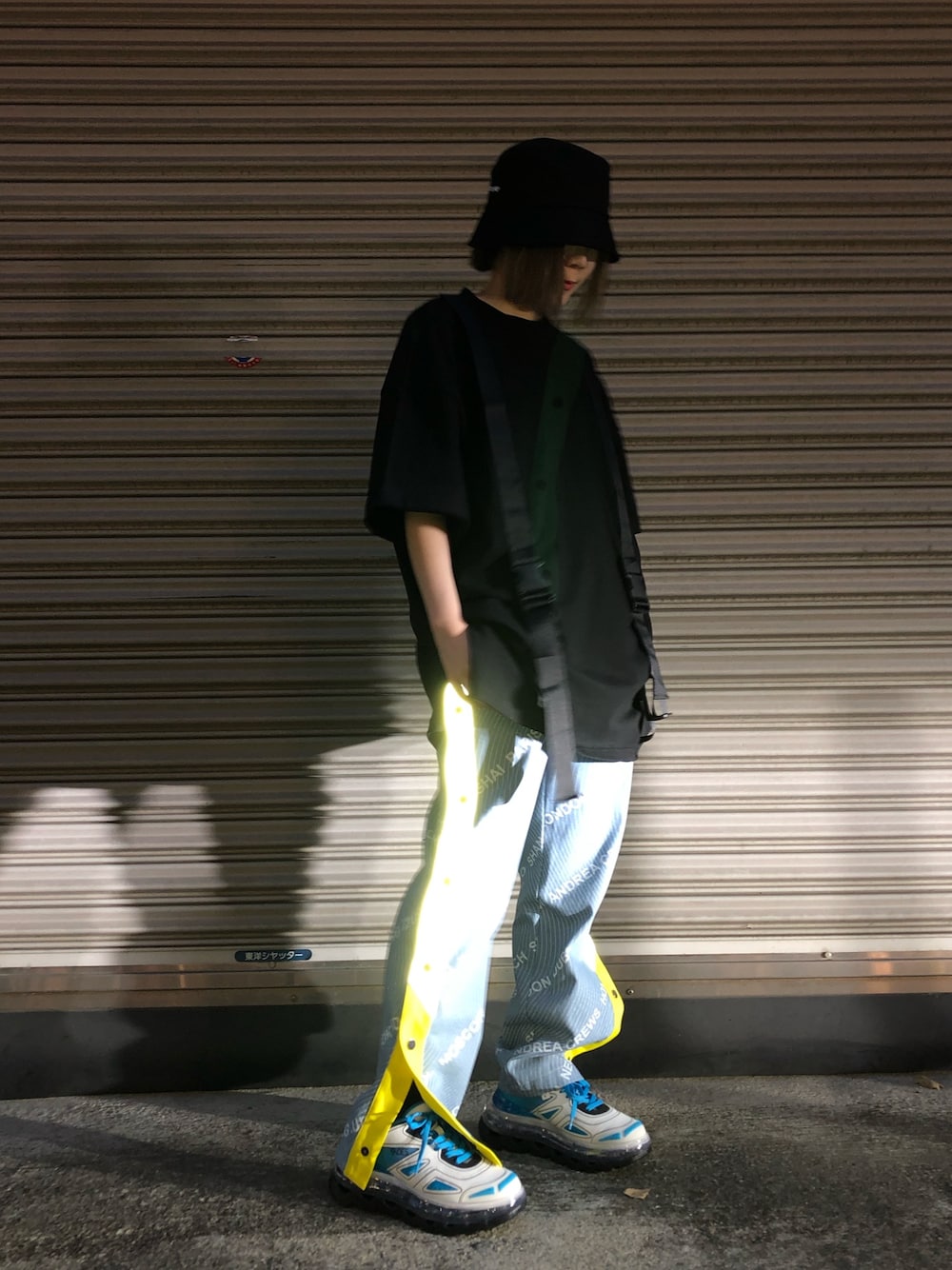 「カジュアル、LHP、大人カジュアル、名古屋、ootd、夏コーデ、低身長コーデ、おしゃれさんと繋がりたい」｜「DANKE SCHONのDankeSchon/ダンケシェーン/STRAP 半袖Tシャツ（Tシャツ/カットソー、ブラック系）」を使った、IZUHARA MAYUさん（レディース・155cm）の春コーディネートの1枚目の写真