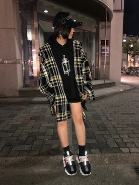「L.H.P Private Brand（エルエイチピープライベートブランド）のアイテム」を使った、IZUHARA MAYUさん（レディース・155cm）の秋コーディネート