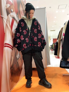 「L.H.P Private Brand（エルエイチピープライベートブランド）のアイテム」を使った、IZUHARA MAYUさん（レディース・155cm）の秋コーディネート