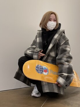 IZUHARA MAYUさん（レディース・155cm）の冬コーディネート