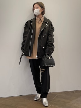 IZUHARA MAYUさん（レディース・155cm）の冬コーディネート