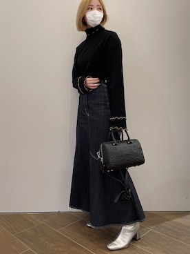 IZUHARA MAYUさん（レディース・155cm）の冬コーディネート