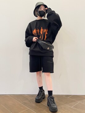 「MCM（エムシーエム）のアイテム（帽子）」を使った、IZUHARA MAYUさん（レディース・155cm）の春コーディネート