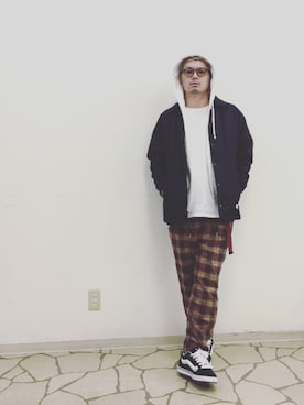 「KNU SKOOL」｜R_＿＿＿＿Fさん（メンズ・173cm）の冬コーディネート