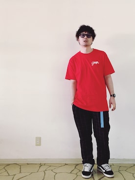 「KNU SKOOL」｜R_＿＿＿＿Fさん（メンズ・173cm）の夏コーディネート