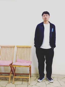 「SON OF THE CHEESE（サノバチーズ）のアイテム（その他アウター）」を使った、R_＿＿＿＿Fさん（メンズ・173cm）の春コーディネート