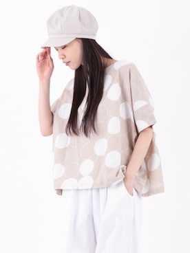 「アイテム（キャスケット）」を使った、fillilさん（レディース・170cm）の春コーディネート