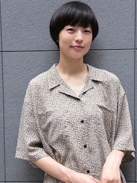 「シャツワンピ」｜fillilさん（レディース・165cm）の夏コーディネート