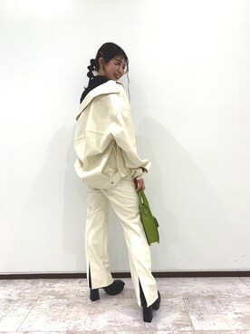 「ラブアンドピース2020」｜「アイテム（ジャケット/アウター）」を使った、tomiさん（レディース・153cm）の秋コーディネート